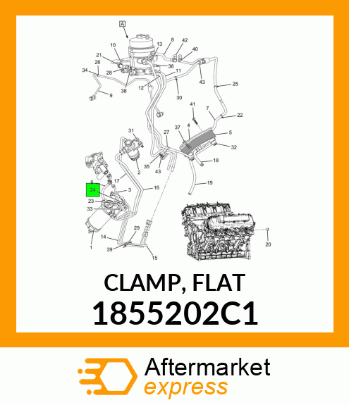 CLAMP, FLAT 1855202C1