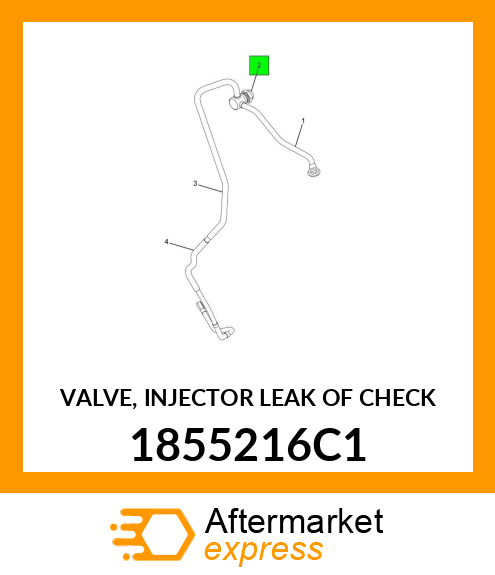 VALVE, INJECTOR LEAK OF CHECK 1855216C1