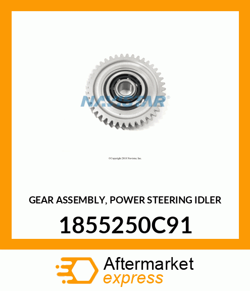 GEAR ASSEMBLY, POWER STEERING IDLER 1855250C91