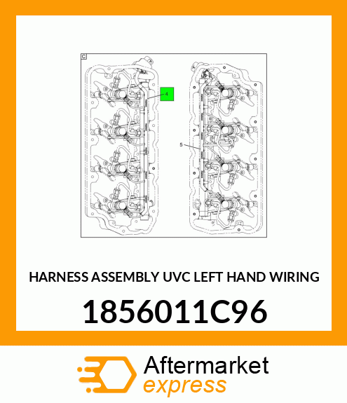 HARNESS ASSEMBLY UVC LEFT HAND WIRING 1856011C96