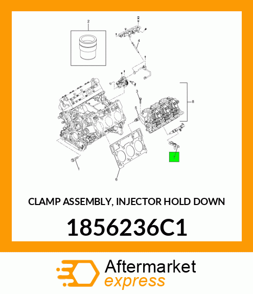 CLAMP ASSEMBLY, INJECTOR HOLD DOWN 1856236C1
