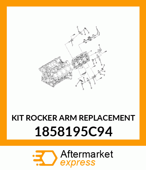 KIT ROCKER ARM REPLACEMENT 1858195C94