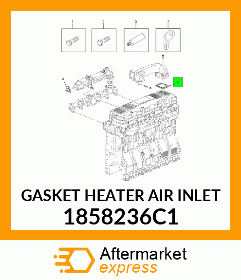 GASKET HEATER AIR INLET 1858236C1