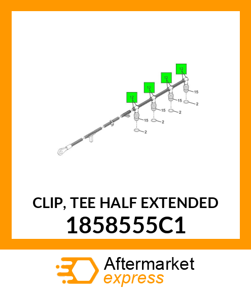 CLIP, TEE HALF EXTENDED 1858555C1