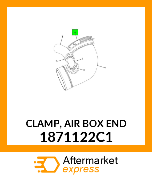 CLAMP, AIR BOX END 1871122C1