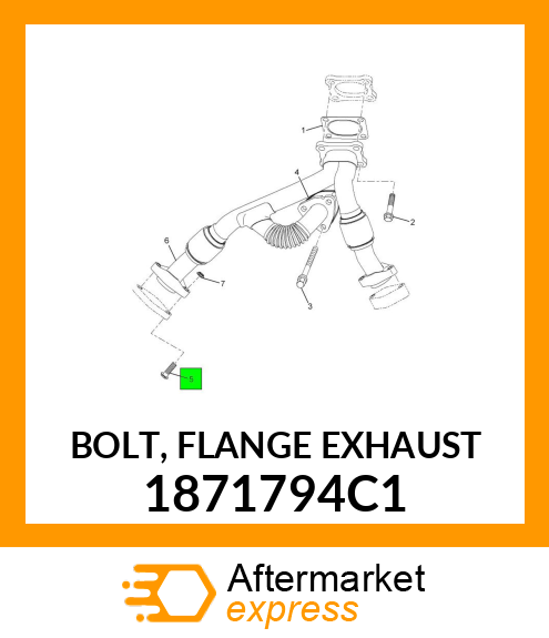 BOLT, FLANGE EXHAUST 1871794C1