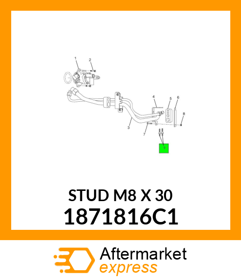 STUD M8 X 30 1871816C1