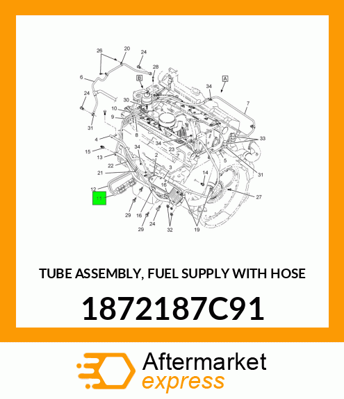 TUBE ASSEMBLY, FUEL SUPPLY WITH HOSE 1872187C91