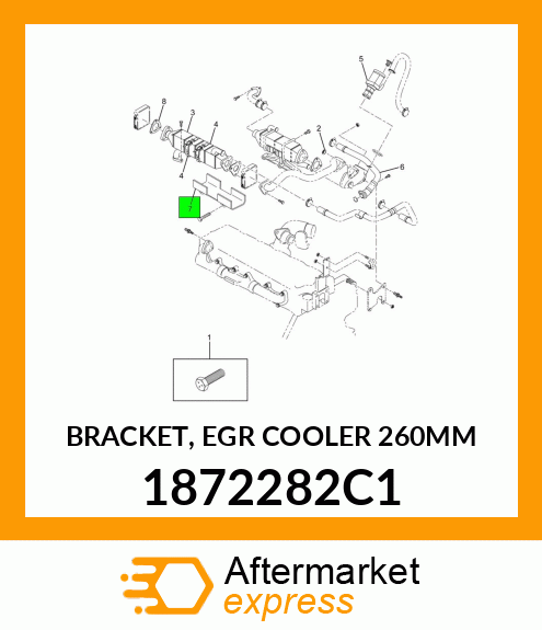 BRACKET, EGR COOLER 260MM 1872282C1