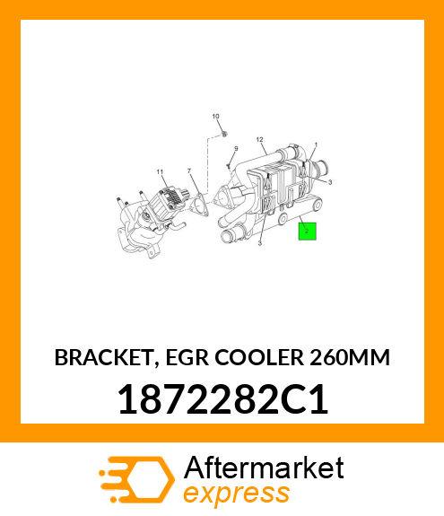 BRACKET, EGR COOLER 260MM 1872282C1