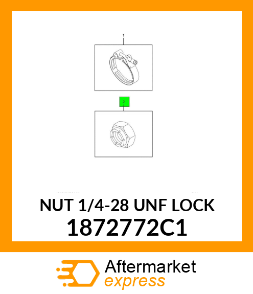 NUT 1/4-28 UNF LOCK 1872772C1