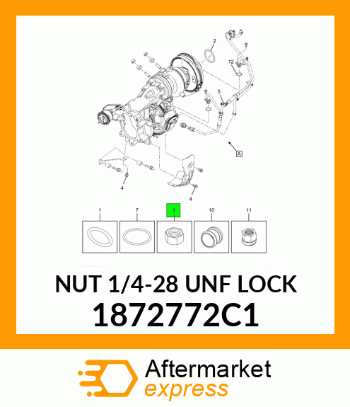 NUT 1/4-28 UNF LOCK 1872772C1