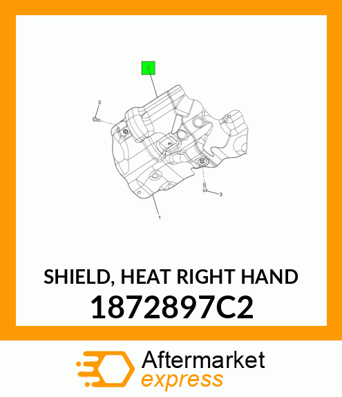 SHIELD, HEAT RIGHT HAND 1872897C2