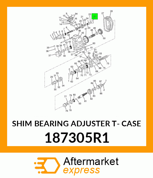 SHIM BEARING ADJUSTER T- CASE 187305R1