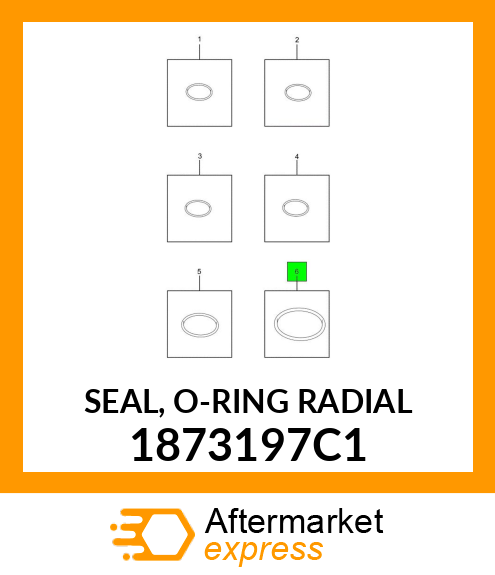 SEAL, O-RING RADIAL 1873197C1