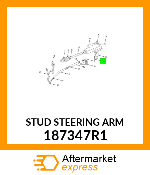 STUD STEERING ARM 187347R1