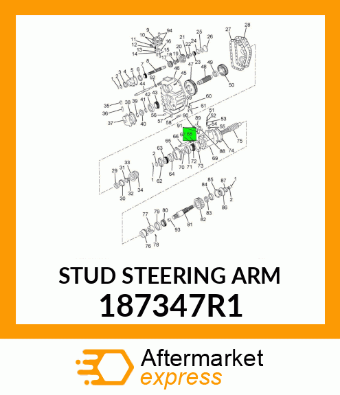 STUD STEERING ARM 187347R1