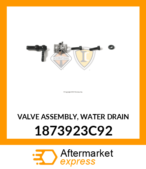 VALVE ASSEMBLY, WATER DRAIN 1873923C92
