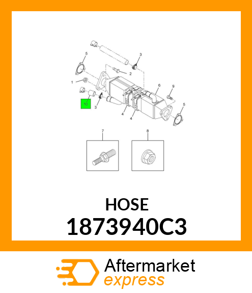 HOSE COOLANT TUBE EGR 1873940C3