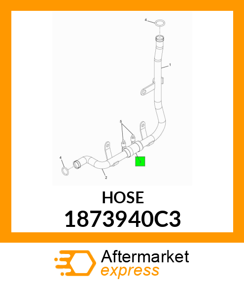 HOSE COOLANT TUBE EGR 1873940C3