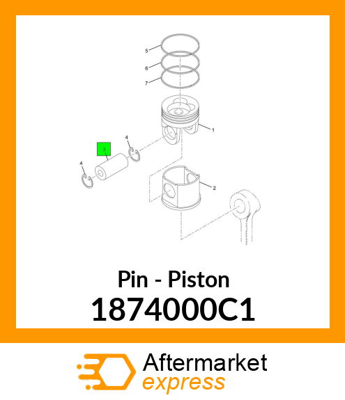 Pin - Piston 1874000C1