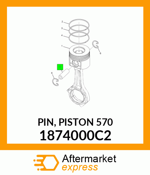 PIN, PISTON 570 1874000C2