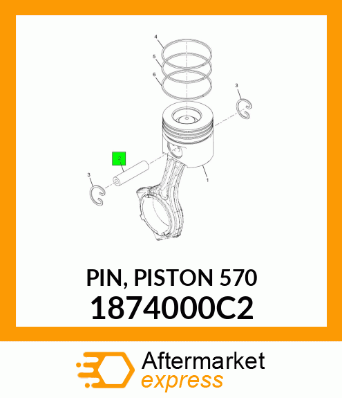 PIN, PISTON 570 1874000C2