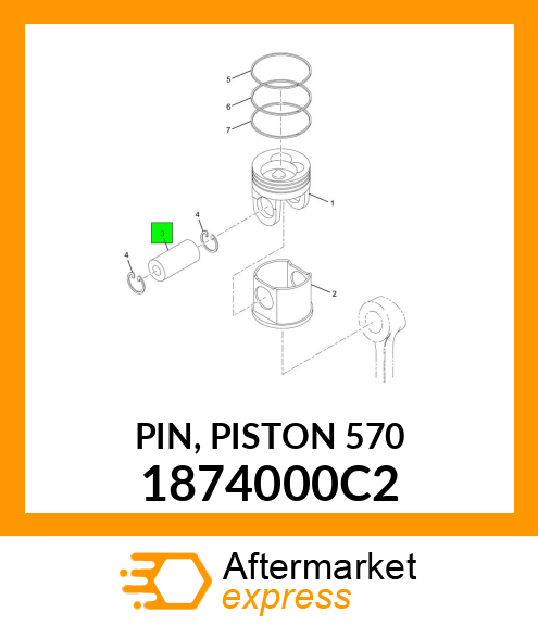 PIN, PISTON 570 1874000C2