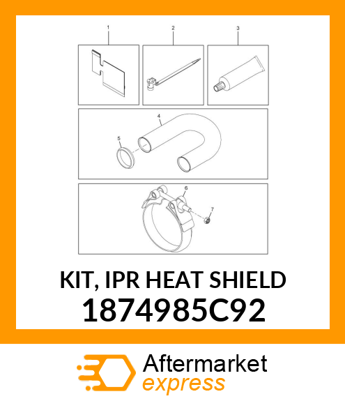 KIT, IPR HEAT SHIELD 1874985C92