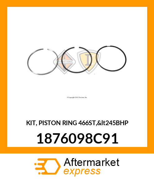 Ring Kit - Piston 1876098C91