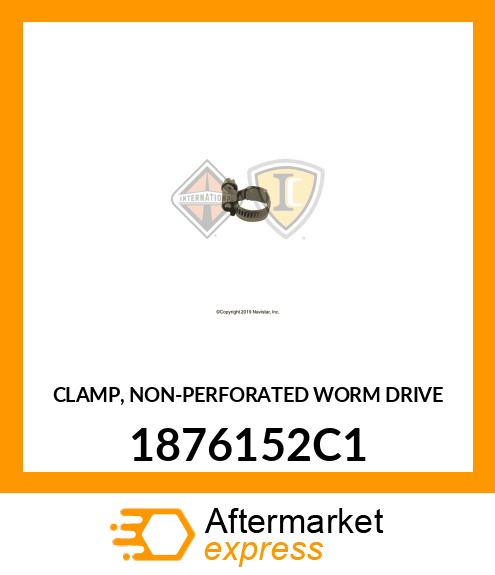 CLAMP, NON-PERFORATED WORM DRIVE 1876152C1