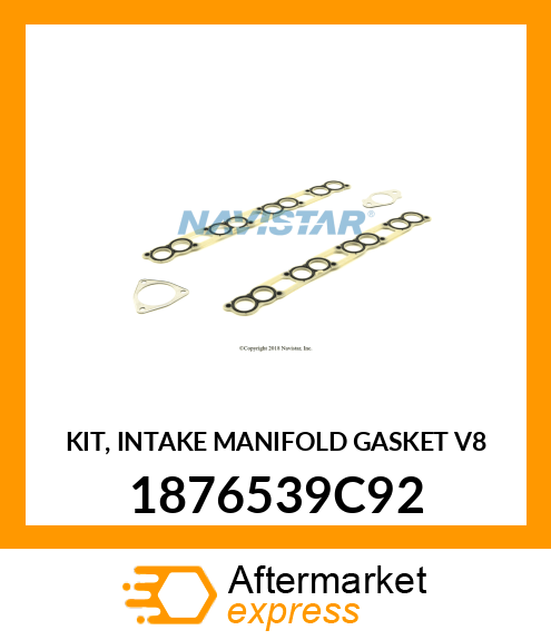 KIT, INTAKE MANIFOLD GASKET V8 1876539C92