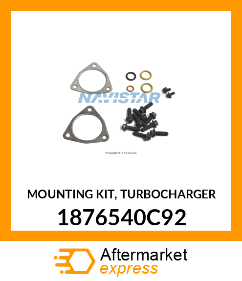 MOUNTING KIT, TURBOCHARGER 1876540C92