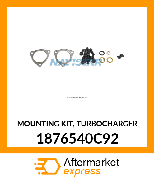 MOUNTING KIT, TURBOCHARGER 1876540C92