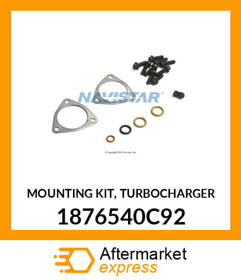 MOUNTING KIT, TURBOCHARGER 1876540C92