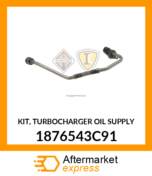 KIT, TURBOCHARGER OIL SUPPLY 1876543C91