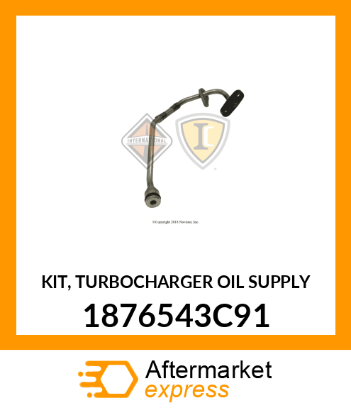 KIT, TURBOCHARGER OIL SUPPLY 1876543C91