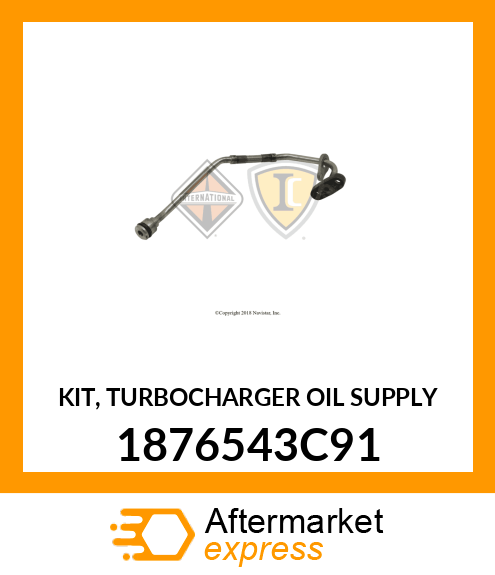 KIT, TURBOCHARGER OIL SUPPLY 1876543C91