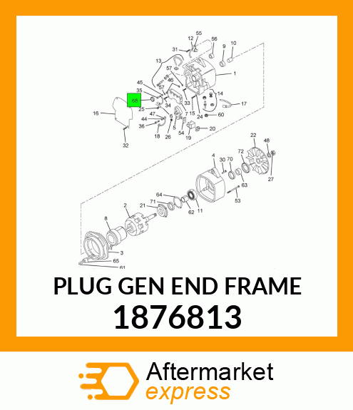 PLUG GEN END FRAME 1876813