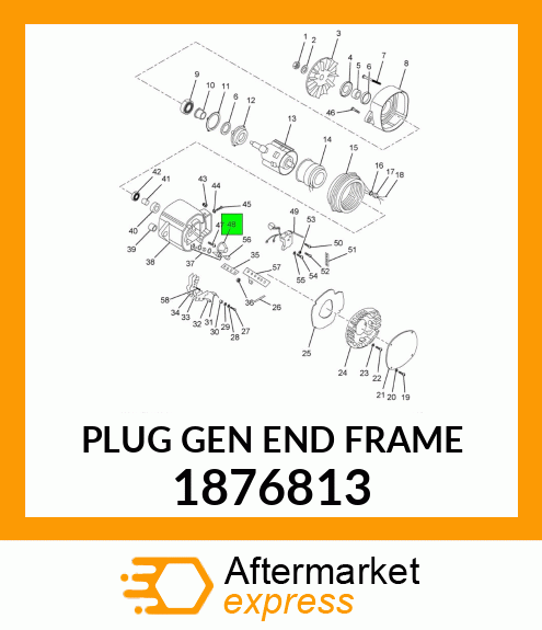 PLUG GEN END FRAME 1876813