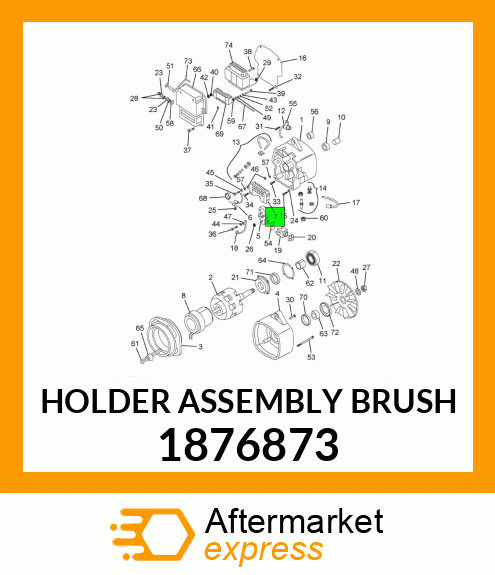 HOLDER ASSEMBLY BRUSH 1876873