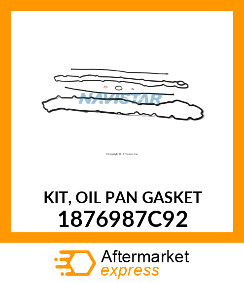 KIT, OIL PAN GASKET 1876987C92