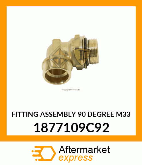 FITTING ASSEMBLY 90 DEGREE M33 1877109C92