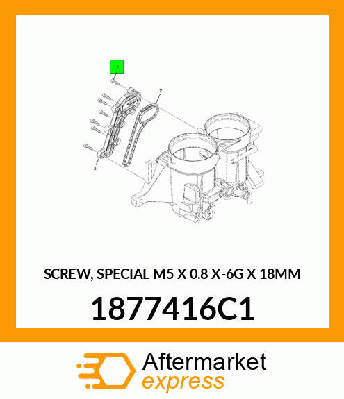 SCREW, SPECIAL M5 X 0.8 X-6G X 18MM 1877416C1