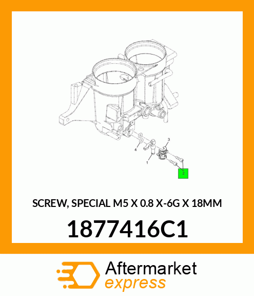 SCREW, SPECIAL M5 X 0.8 X-6G X 18MM 1877416C1