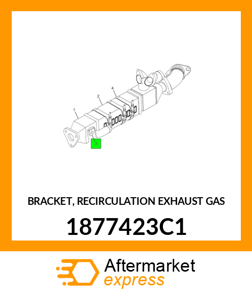 BRACKET, RECIRCULATION EXHAUST GAS 1877423C1