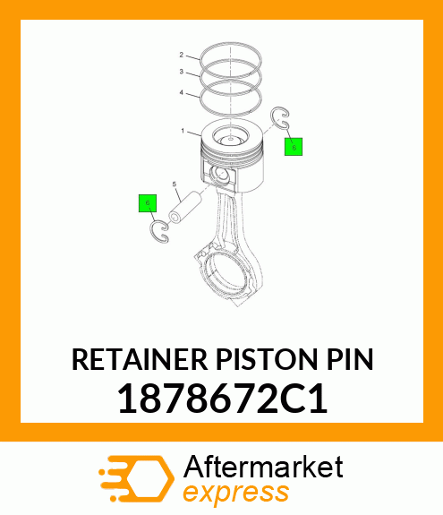 Retainer - Piston Pin 1878672C1