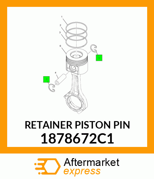 Retainer - Piston Pin 1878672C1