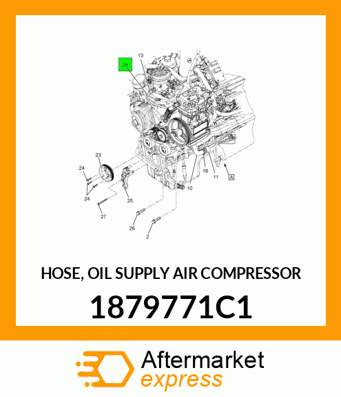 HOSE, OIL SUPPLY AIR COMPRESSOR 1879771C1