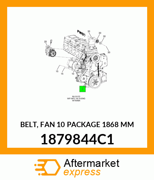 BELT, FAN 10 PACKAGE 1868 MM 1879844C1